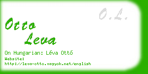 otto leva business card