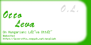 otto leva business card